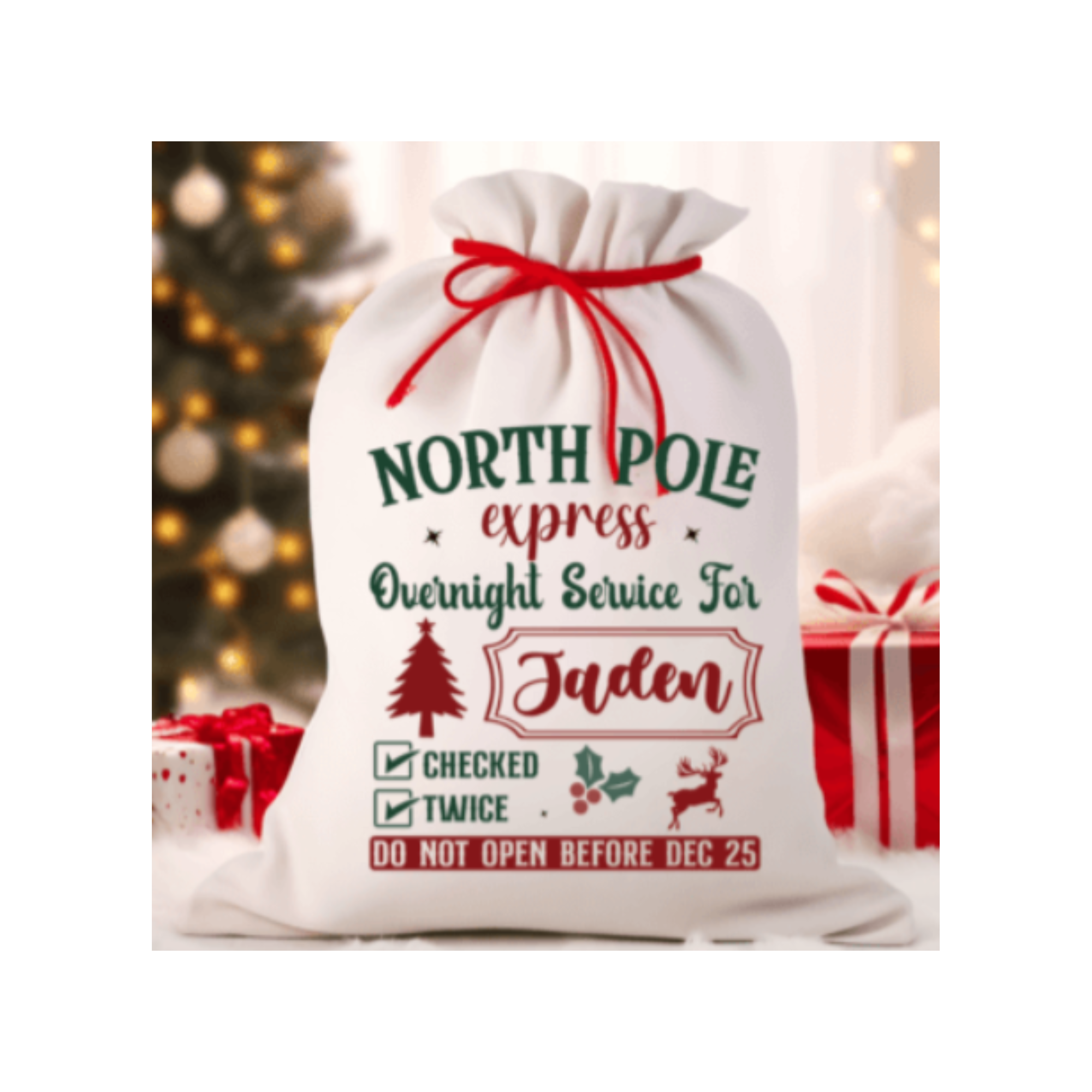 Custom Santa/Holiday Sack