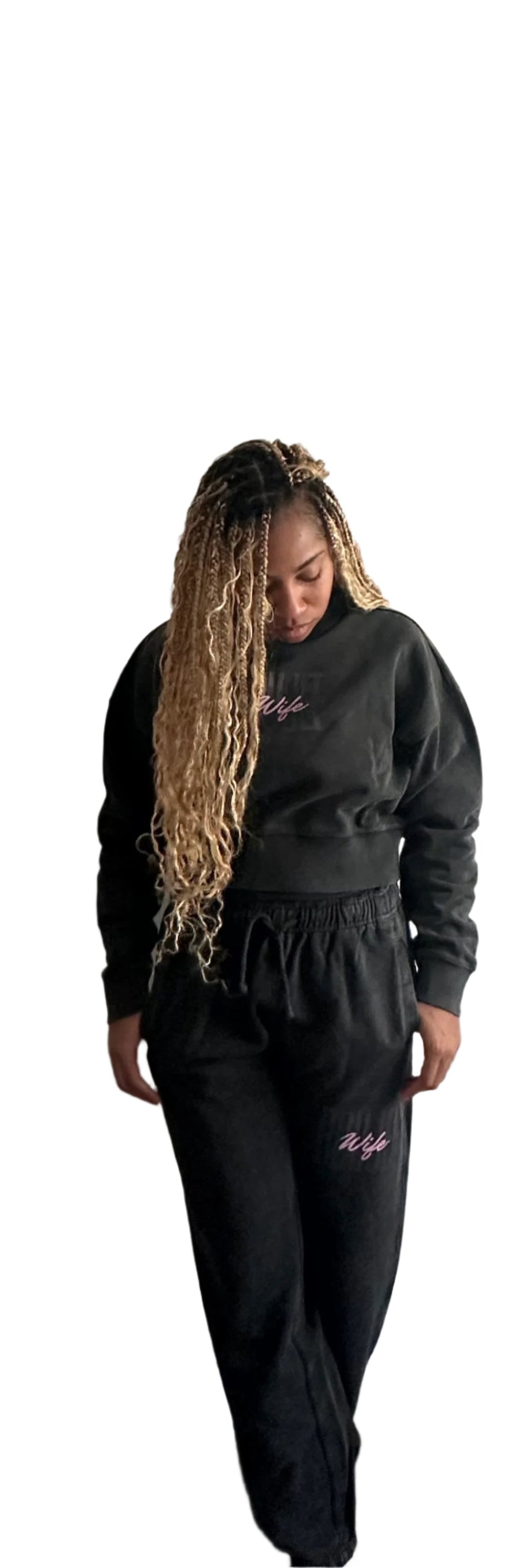 Boujee Wife Crop Sweatsuit